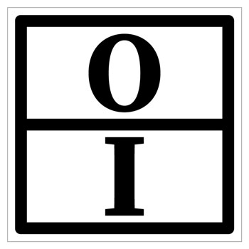 Знак отходов 1 класса опасности, I (металл, 300х300 мм)
